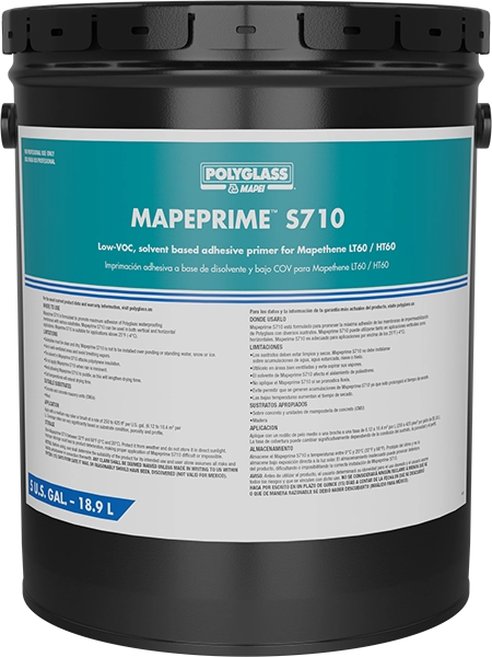 Mapeprime below grade waterproofing primer
