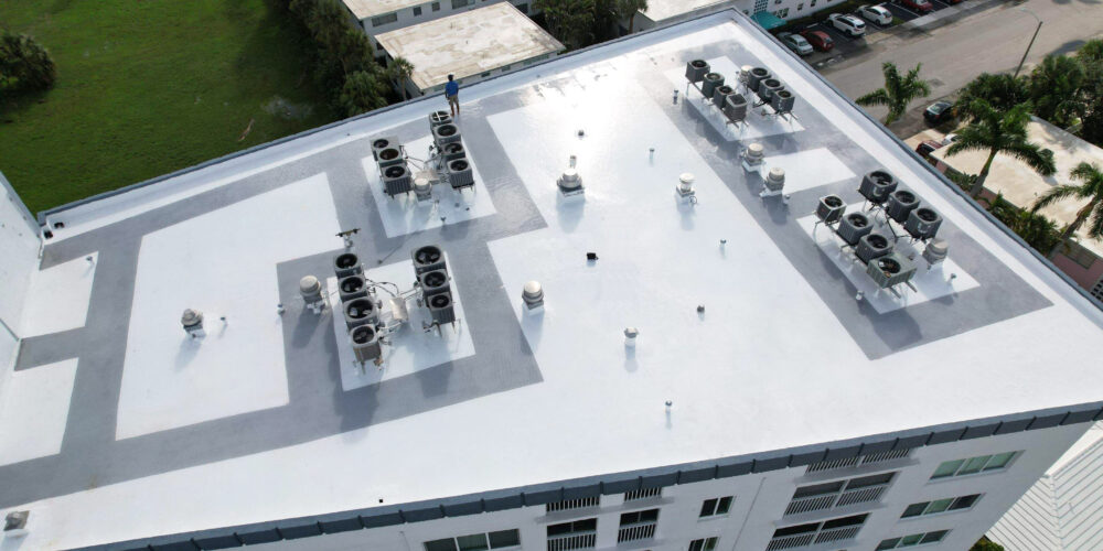 roof restoration of commercial building by Polyglass