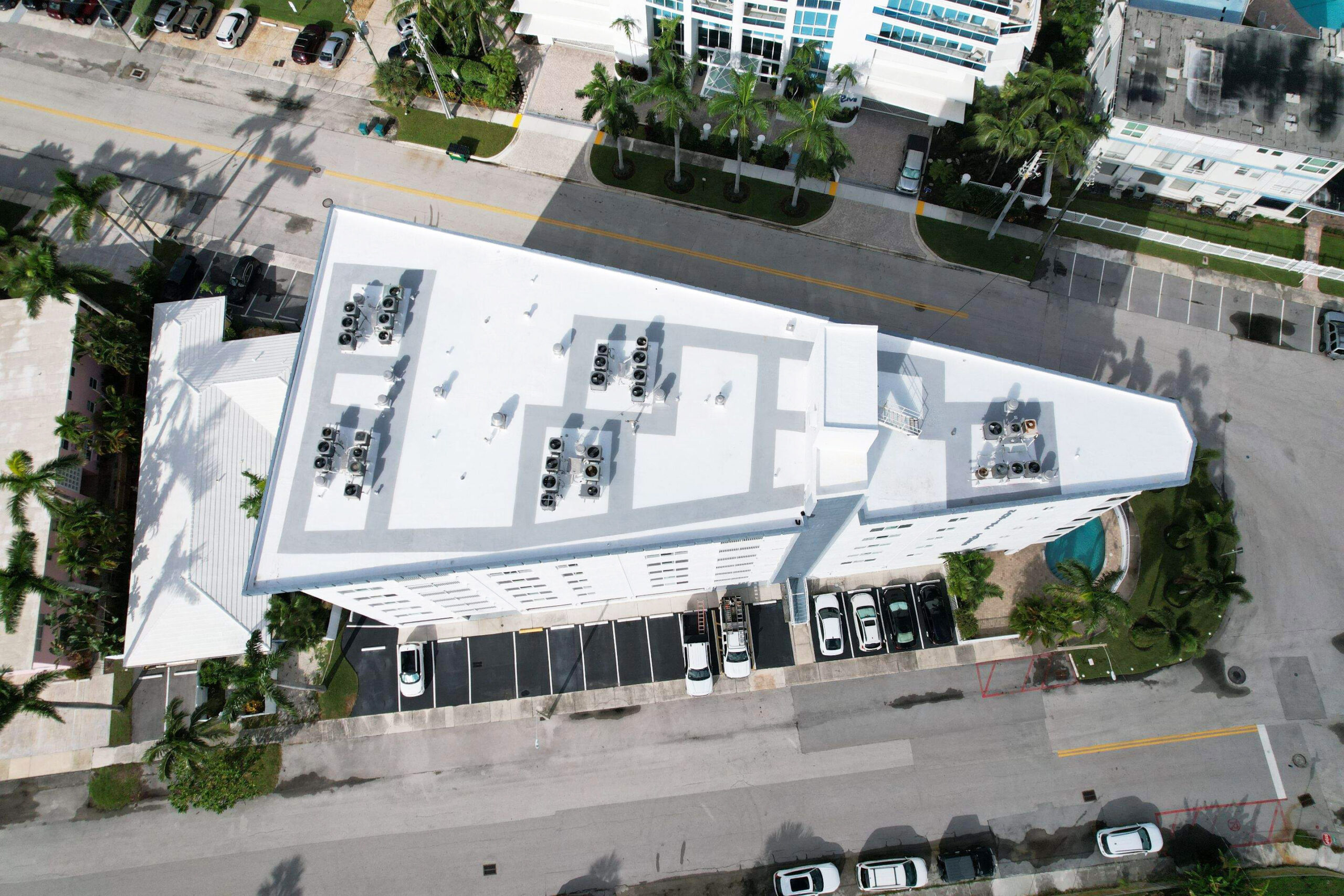 roof restoration of commercial building by Polyglass
