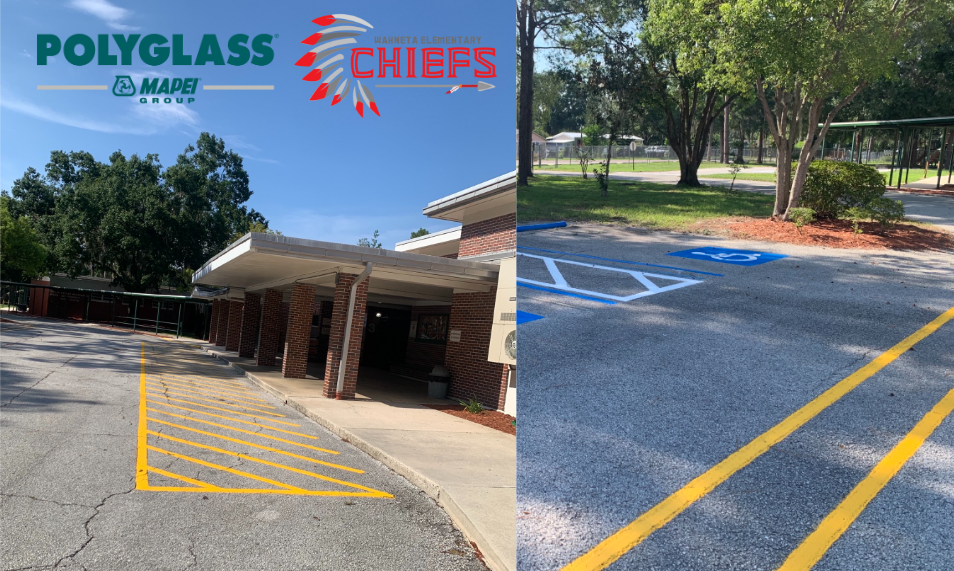 Polyglass Plant Supports Local Elementary through Parking Lot Re-Stripe ...