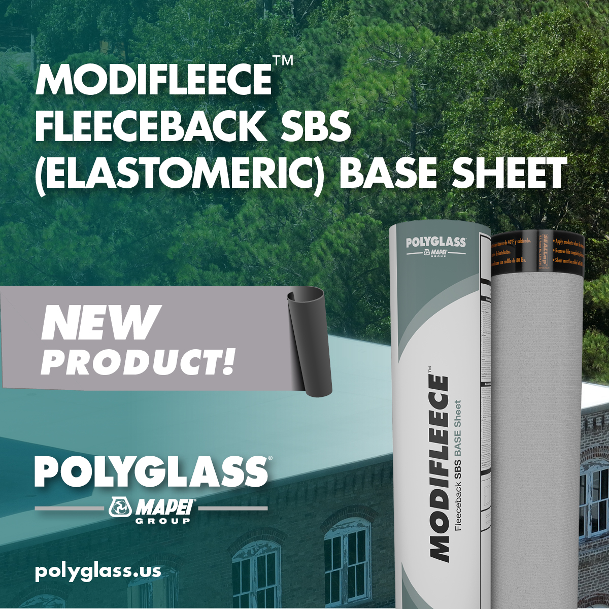 Polyglass Launches Modifleece™ – A Fleeceback SBS (Elastomeric) Base ...
