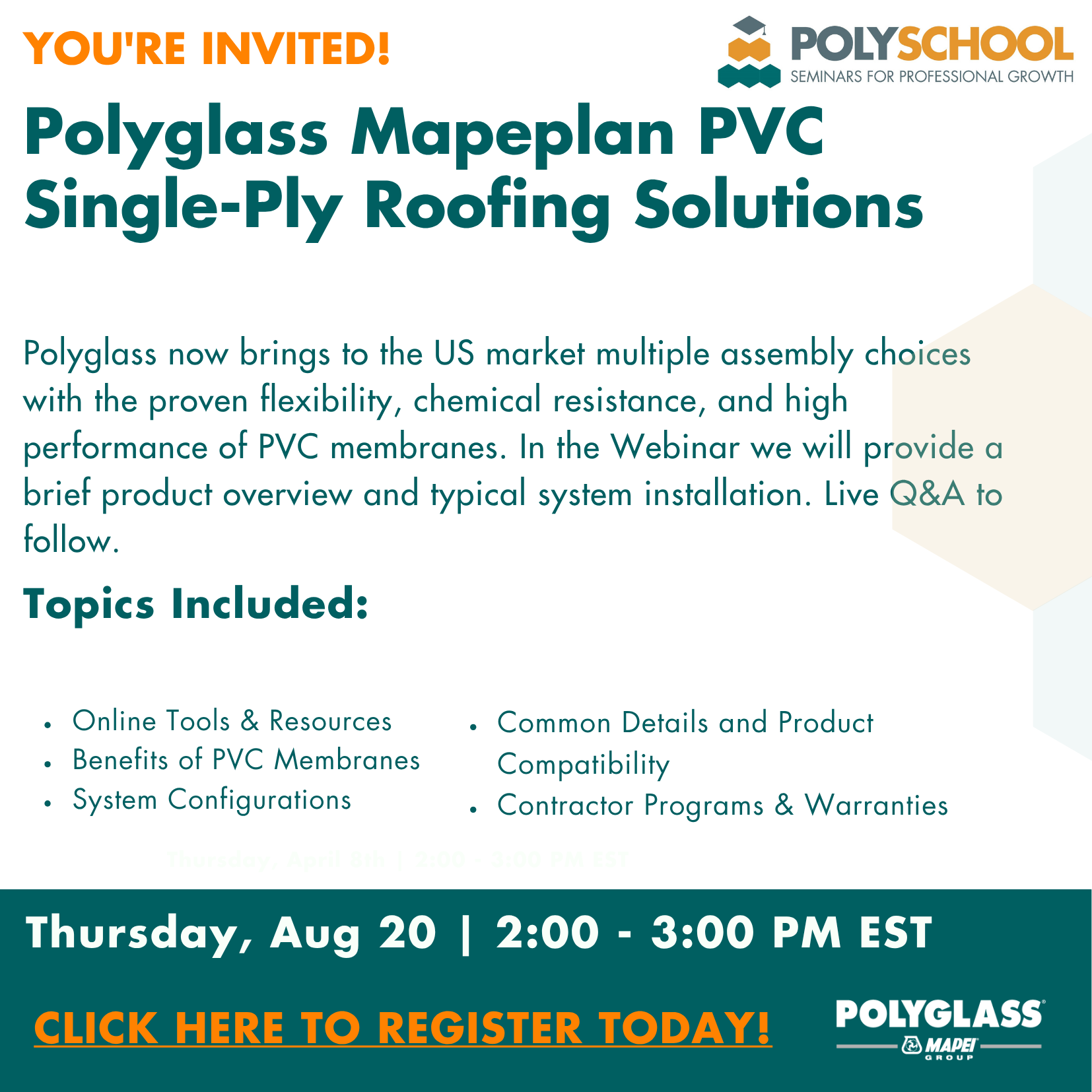 Mapeplan PVC Aug 20 2026