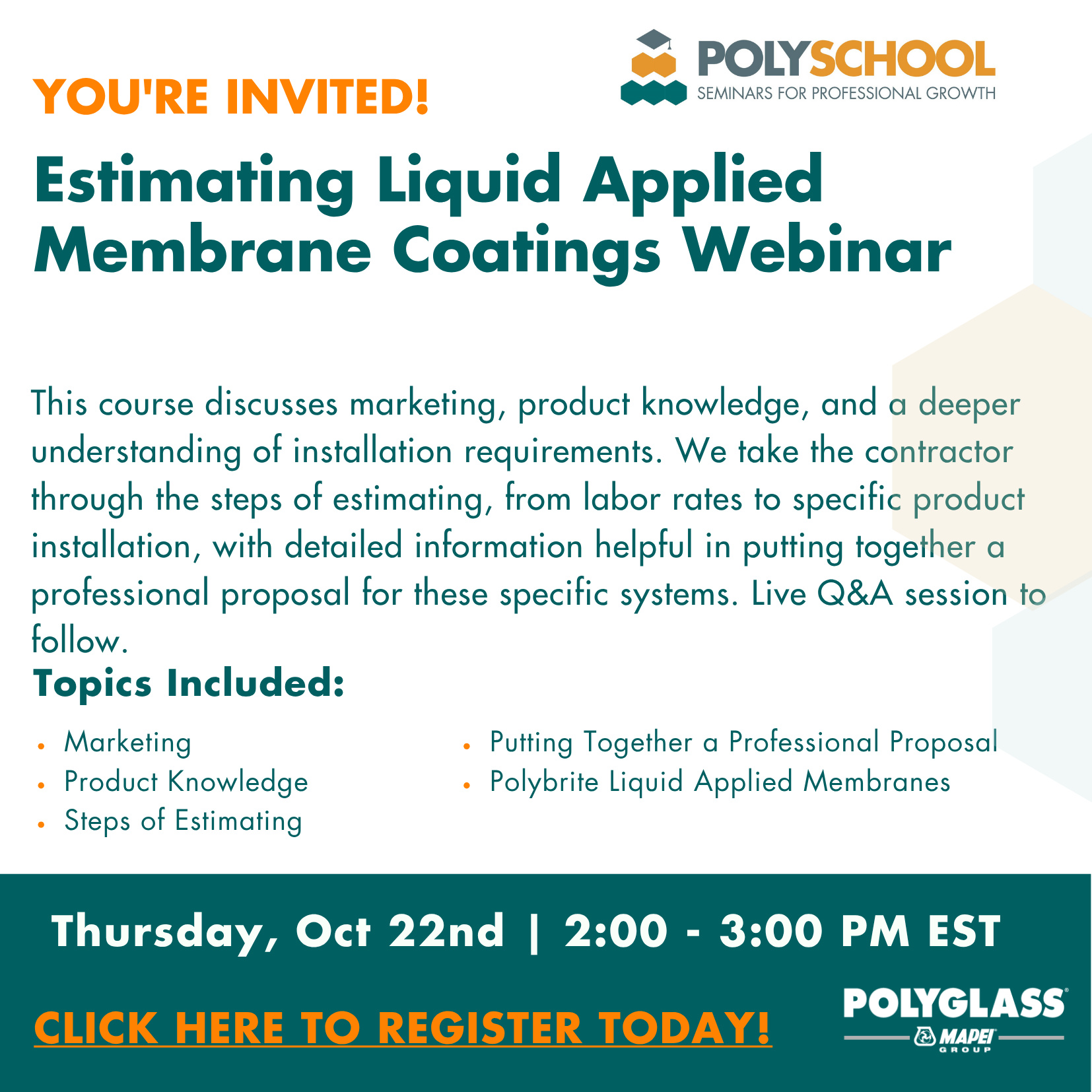 October 22 -Webinar- LAM Part 1