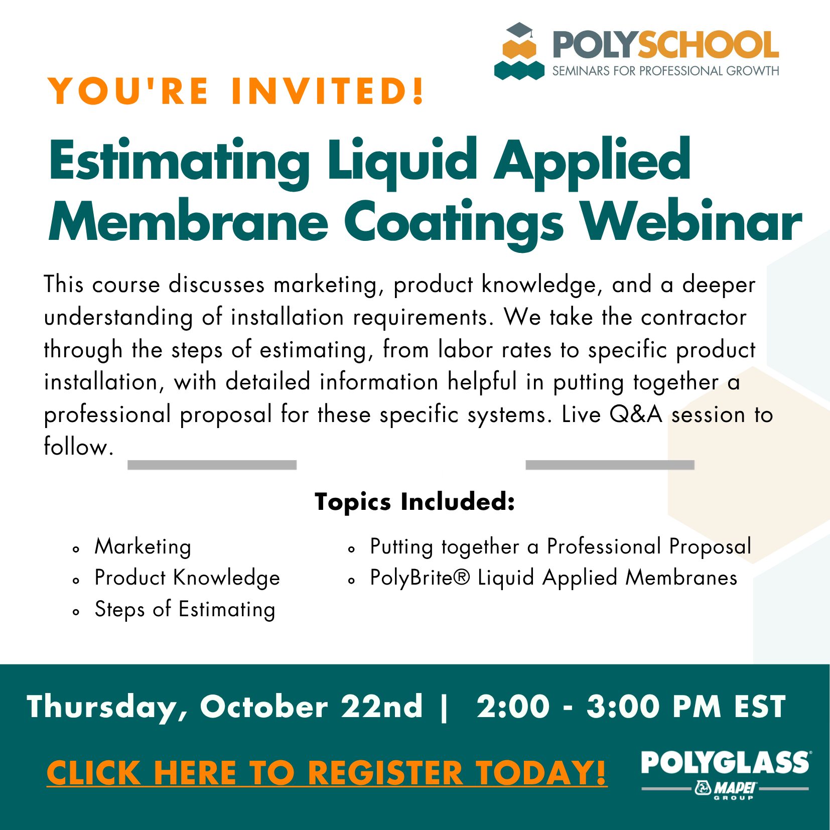 October 22 -Webinar- LAM Part 1